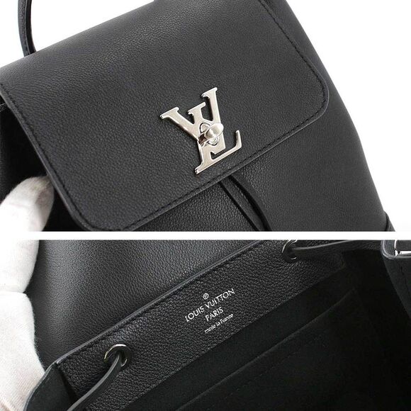 Louis Vuitton LockMe Backpack Rucksack Leather Noir - Picture 7 of 9